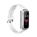 Para Samsung Galaxy Fit SM-R370 Correia de Substituição com Fivela Preta em Silicone e Aço
