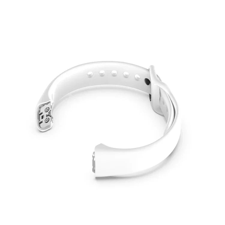 Para Samsung Galaxy Fit SM-R370 Correia de Substituição com Fivela Preta em Silicone e Aço