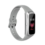 Para Samsung Galaxy Fit SM-R370 Correia de Substituição com Fivela Preta em Silicone e Aço