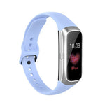 Para Samsung Galaxy Fit SM-R370 Correia de Substituição com Fivela Preta em Silicone e Aço