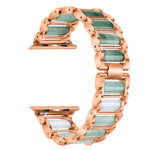 Emerald Stainless Steel Watch Strap, For Apple Watch Ultra 49mm / Series 8&7 45mm / SE 2&6&SE&5&4 44mm / 3&2&1 42mm, For Apple Watch Series 8&7 41mm / SE 2&6&SE&5&4 40mm / 3&2&1 38mm, For Apple Watch Series 7 41mm / 6 & SE & 5 & 4 40mm / 3 & 2 & 1 38mm
