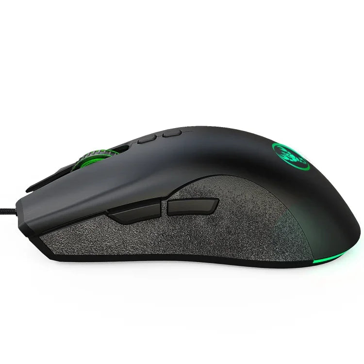 Rato Gaming Mecânico com Fios HXSJ A883, 7 Teclas, 6400DPI, Luz RGB