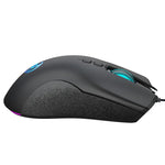 Rato Gaming Mecânico com Fios HXSJ A883, 7 Teclas, 6400DPI, Luz RGB