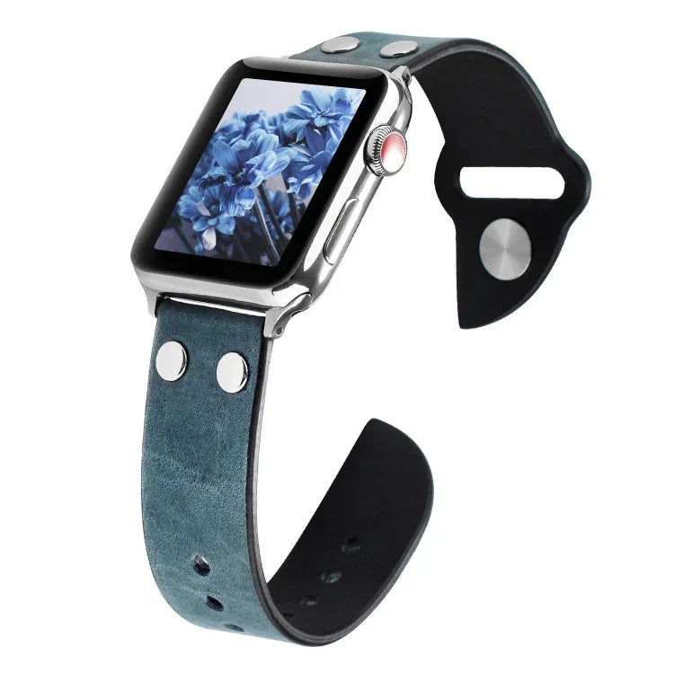 Correia de Relógio em Pele Knife, Para Apple Watch Ultra 49mm / Series 8&7 45mm / SE 2&6&SE&5&4 44mm / 3&2&1 42mm, Para Apple Watch Series 8&7 41mm / SE 2&6&SE&5&4 40mm / 3&2&1 38mm