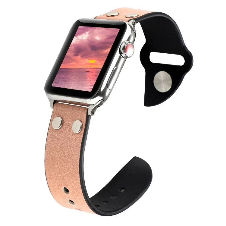 Leather Knife Strap, For Apple Watch Ultra 49mm / Series 8&7 45mm / SE 2&6&SE&5&4 44mm / 3&2&1 42mm, For Apple Watch Series 8&7 41mm / SE 2&6&SE&5&4 40mm / 3&2&1 38mm