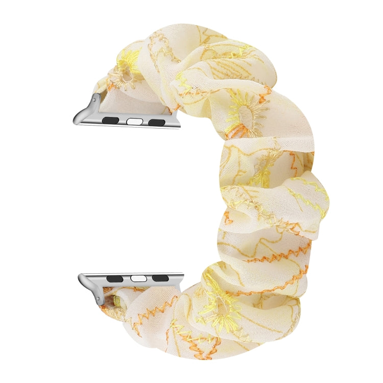Fabric Hair Ring Replacement Strap Watchband, For Apple Watch Ultra 49mm / Series 8&7 45mm / SE 2&6&SE&5&4 44mm / 3&2&1 42mm, For Apple Watch Series 8&7 41mm / SE 2&6&SE&5&4 40mm / 3&2&1 38mm