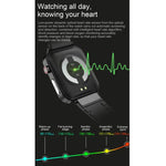 Relógio Inteligente E86 com Ecrã TFT Colorido de 1,7 polegadas, à Prova de Água IP68, Suporta Monitorização de Oxigénio no Sangue / Monitorização da Temperatura Corporal / Diagnóstico Médico por IA, Estilo: Correia de Aço, Correia de Aço (Preto)
