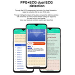 Relógio Inteligente E86 com Ecrã TFT Colorido de 1,7 polegadas, à Prova de Água IP68, Suporta Monitorização de Oxigénio no Sangue / Monitorização da Temperatura Corporal / Diagnóstico Médico por IA, Estilo: Correia de Aço, Correia de Aço (Preto)