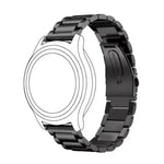 Correia de Substituição em Aço Inoxidável com Fivela Três Planas de 20mm para Samsung Galaxy Watch Active 2 / Amazfit GTS 2
