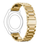 Correia de Substituição em Aço Inoxidável com Fivela Três Planas de 20mm para Samsung Galaxy Watch Active 2 / Amazfit GTS 2