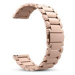Correia de Substituição em Aço Inoxidável com Fivela Três Planas de 20mm para Samsung Galaxy Watch Active 2 / Amazfit GTS 2