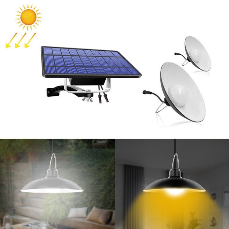 Luz Solar 2 em 1 para Paisagem, Iluminação de Pátio e Corredor, Candeeiro Retro com 32 LEDs, Luz Branca, Luz Quente