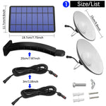 Luz Solar 2 em 1 para Paisagem, Iluminação de Pátio e Corredor, Candeeiro Retro com 32 LEDs, Luz Branca, Luz Quente