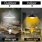 Luz Solar 2 em 1 para Paisagem, Iluminação de Pátio e Corredor, Candeeiro Retro com 32 LEDs, Luz Branca, Luz Quente
