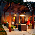 Luz Solar Inteligente de Indução 56 LEDs para Jardim e Garagem Interior e Exterior, Luz LED Branca, Luz Quente