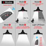 Luz Solar Inteligente 2 em 1 112 LEDs para Jardim e Garagem Interior e Exterior, Luz LED 2 em 1 Branca, Luz 2 em 1 Quente