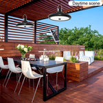 Luz Solar Inteligente 2 em 1 112 LEDs para Jardim e Garagem Interior e Exterior, Luz LED 2 em 1 Branca, Luz 2 em 1 Quente