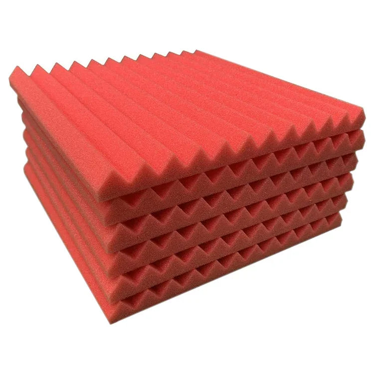 Painel de isolamento acústico para estúdio de gravação estilo ranhura triangular 30x30x2,5cm, algodão silenciador, 6 PCS, 10 PCS, 12 PCS, 20 PCS, 24 PCS