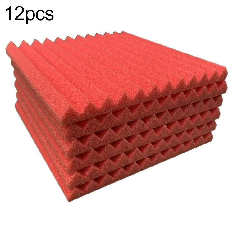 Painel de isolamento acústico para estúdio de gravação estilo ranhura triangular 30x30x2,5cm, algodão silenciador, 6 PCS, 10 PCS, 12 PCS, 20 PCS, 24 PCS