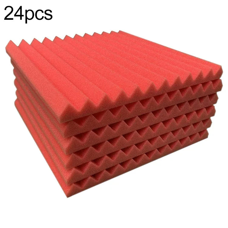 Painel de isolamento acústico para estúdio de gravação estilo ranhura triangular 30x30x2,5cm, algodão silenciador, 6 PCS, 10 PCS, 12 PCS, 20 PCS, 24 PCS