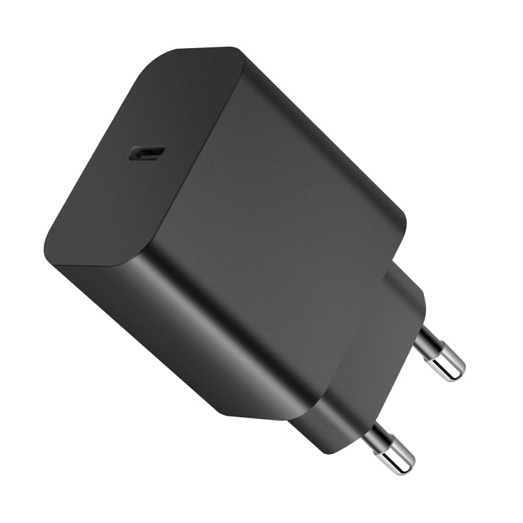 XY PD 25W Carregador de Viagem USB-C / Type-C de Porta Única para Dispositivos Samsung Carregamento Rápido, Ficha EU