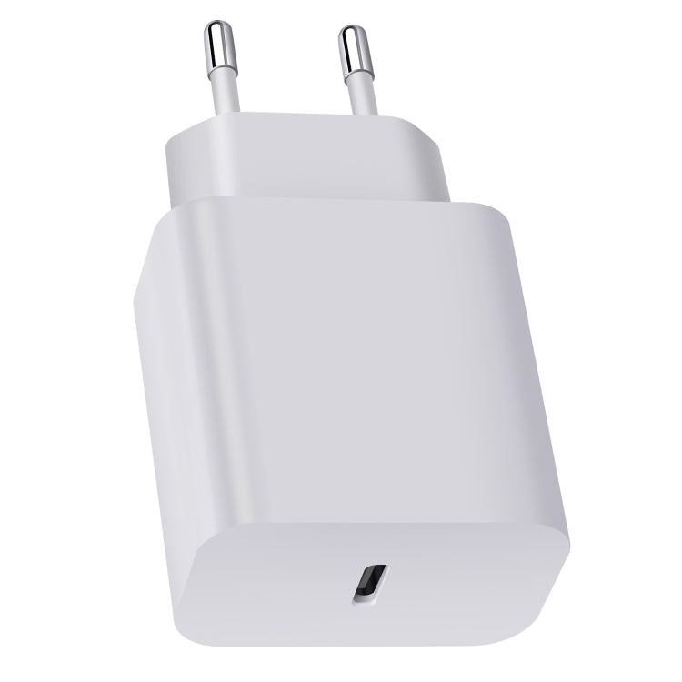 XY PD 25W Carregador de Viagem USB-C / Type-C de Porta Única para Dispositivos Samsung Carregamento Rápido, Ficha EU