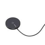 Mriowiz M-2001W Carregador Sem Fios Magnético MagSafe de 15W para Secretária para iPhone 12 Series, com Cabo de Dados USB + USB-C / Type-C e Suporte