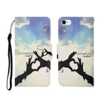 Painted Pattern Horizontal Flip Leathe Case, For iPhone SE (2020)/ 7 /8, For iPhone X, For iPhone XR