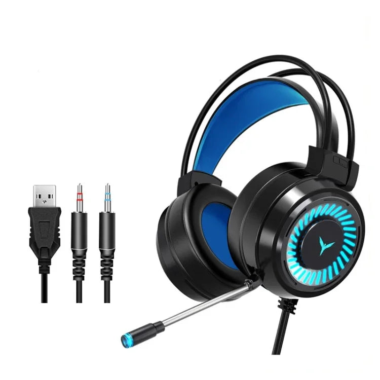 2 PCS G58 Auscultadores com Fios para Jogos com Microfone para Cabeça, Comprimento do Cabo: cerca de 2m, Versão Plug Único Preto, Versão USB 7.1 Preto, Versão 3,5mm Colorida Rosa, Versão 3,5mm Colorida Branca, Versão 3,5mm Colorida Preta