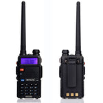 Walkie Talkie Portátil RETEVIS RT-5R 400-520MHz + 136-174MHz 128 Canais USB de Dois Segmentos, USB, Ficha EU, Ficha UK