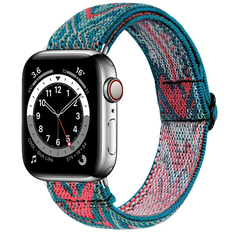 Correia elástica para relógio, para Apple Watch Series 7 45mm / 6 & SE & 5 & 4 44mm / 3 & 2 & 1 42mm, para Apple Watch Series 7 41mm / 6 & SE & 5 & 4 40mm / 3 & 2 & 1 38mm, para Apple Watch Apple Watch Series 7 45mm / 6 & SE & 5 & 4 44mm / 3 & 2 & 1 42mm