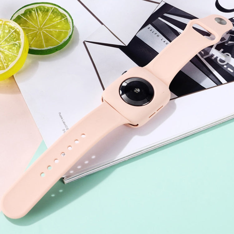 Conjunto de Correia Substituta em Silicone + Capa Protetora para Relógio, Para Apple Watch Series 9 / 8 / 7 41mm, Para Apple Watch Series 9 / 8 / 7 45mm