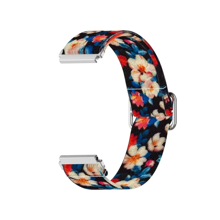 Adjustable Elastic Printing Replacement Watchband, 20mm For Samsung Galaxy Watch Active2 / Active, 22mm For Galaxy Watch3 45mm/ Huawei Watch GT 2 Pro