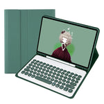 YT11B Capa de couro destacável com textura de pele Candy Color, teclas arredondadas e teclado Bluetooth para iPad Air 4 2020 / Air 5 2022 / Pro 11 polegadas 2022 / 2021 / 2020 / 2018 (Branco Gelo), Para iPad Air 11 2024 / 2025 / Air 2020 10.9