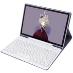 YT11B Capa de couro destacável com textura de pele Candy Color, teclas arredondadas e teclado Bluetooth para iPad Air 4 2020 / Air 5 2022 / Pro 11 polegadas 2022 / 2021 / 2020 / 2018 (Branco Gelo), Para iPad Air 11 2024 / 2025 / Air 2020 10.9