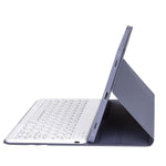 YT11B Capa de couro destacável com textura de pele Candy Color, teclas arredondadas e teclado Bluetooth para iPad Air 4 2020 / Air 5 2022 / Pro 11 polegadas 2022 / 2021 / 2020 / 2018 (Branco Gelo), Para iPad Air 11 2024 / 2025 / Air 2020 10.9