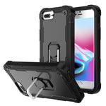 PC + Rubber 3-layers Shockproof Protective Case with Rotating Holder, For iPhone 8 Plus / 7 Plus, For iPhone 11, For iPhone 11 Pro, For iPhone 11 Pro Max