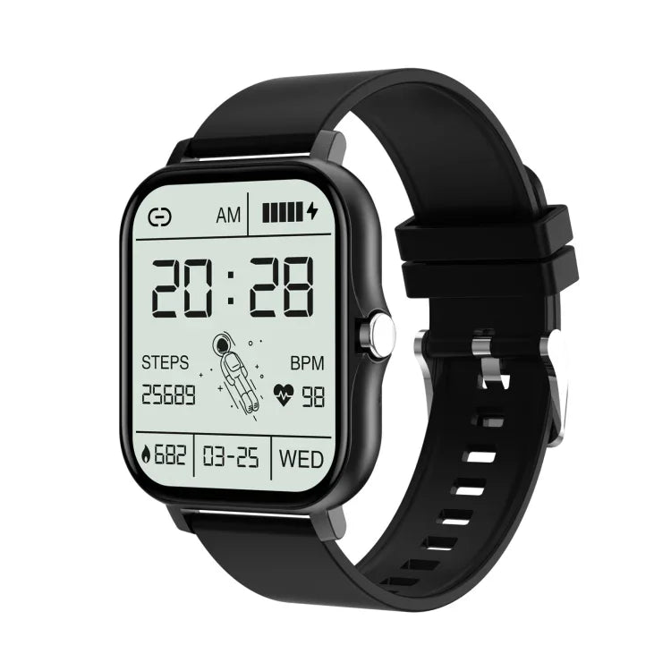 Relógio Inteligente GT20 com Ecrã TFT de 1,69 polegadas, à Prova de Água IP67, Suporta Controlo de Música / Chamada por Bluetooth / Monitorização da Frequência Cardíaca / Monitorização da Pressão Arterial, Correia de Silicone, Correia de Aço
