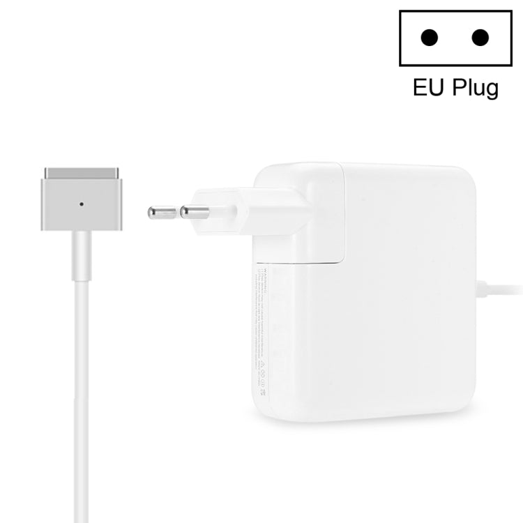 Adaptador de energia MagSafe 2 de 45W 14.85V 3.05A 5 pinos A1436 para MacBook, comprimento do cabo: 1,6m, ficha AU 45W, ficha EU 45W, ficha UK 45W