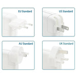 Adaptador de energia MagSafe 2 de 45W 14.85V 3.05A 5 pinos A1436 para MacBook, comprimento do cabo: 1,6m, ficha AU 45W, ficha EU 45W, ficha UK 45W