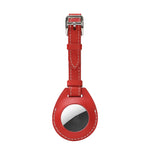 Capa protetora em couro anti-choque e anti-riscos com argola para pendurar para AirTag 2ª geração / AirTag 1ª geração, etiqueta de bagagem