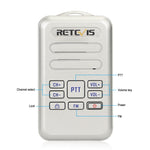 Walkie Talkie Rádio FM Mini RETEVIS RT20 2W 400-470MHz 16 Canais, RT20, Ficha US, RT20, Ficha EU