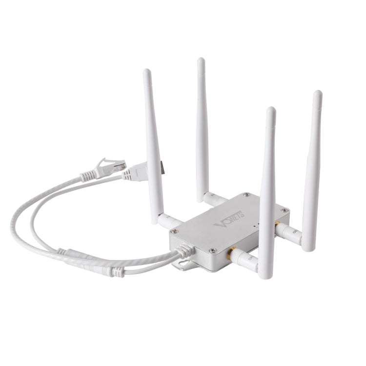 Roteador Repetidor Sem Fios de Banda Dupla VONETS VBG1200 300Mbps+900Mbps Estação Base WIFI com 4 Antenas