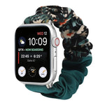 Correia de Relógio em Tecido com Anel de Cabelo com Padrão de Borboleta, Para Apple Watch Ultra 49mm / Série 8&7 45mm / SE 2&6&SE&5&4 44mm / 3&2&1 42mm, Para Apple Watch Série 8&7 41mm / SE 2&6&SE&5&4 40mm / 3&2&1 38mm