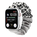 Correia de Relógio em Tecido com Anel de Cabelo com Padrão de Borboleta, Para Apple Watch Ultra 49mm / Série 8&7 45mm / SE 2&6&SE&5&4 44mm / 3&2&1 42mm, Para Apple Watch Série 8&7 41mm / SE 2&6&SE&5&4 40mm / 3&2&1 38mm