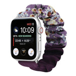 Correia de Relógio em Tecido com Anel de Cabelo com Padrão de Borboleta, Para Apple Watch Ultra 49mm / Série 8&7 45mm / SE 2&6&SE&5&4 44mm / 3&2&1 42mm, Para Apple Watch Série 8&7 41mm / SE 2&6&SE&5&4 40mm / 3&2&1 38mm