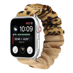 Correia de Relógio em Tecido com Anel de Cabelo com Padrão de Borboleta, Para Apple Watch Ultra 49mm / Série 8&7 45mm / SE 2&6&SE&5&4 44mm / 3&2&1 42mm, Para Apple Watch Série 8&7 41mm / SE 2&6&SE&5&4 40mm / 3&2&1 38mm