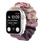 Correia de Relógio em Tecido com Anel de Cabelo com Padrão de Borboleta, Para Apple Watch Ultra 49mm / Série 8&7 45mm / SE 2&6&SE&5&4 44mm / 3&2&1 42mm, Para Apple Watch Série 8&7 41mm / SE 2&6&SE&5&4 40mm / 3&2&1 38mm