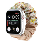 Correia de Relógio em Tecido com Anel de Cabelo com Padrão de Borboleta, Para Apple Watch Ultra 49mm / Série 8&7 45mm / SE 2&6&SE&5&4 44mm / 3&2&1 42mm, Para Apple Watch Série 8&7 41mm / SE 2&6&SE&5&4 40mm / 3&2&1 38mm