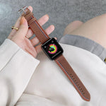 Correia de Substituição em Lona com Três Linhas, Para Apple Watch Série 7  41mm / & 6 & SE & 5 & 4 40mm, Para Apple Watch Série  7  45mm / & 6 & SE & 5 & 4 44mm